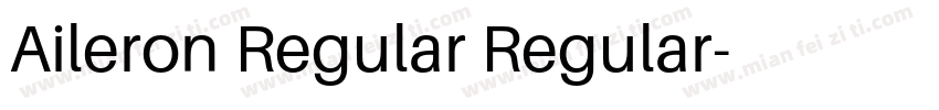 Aileron Regular Regular字体转换